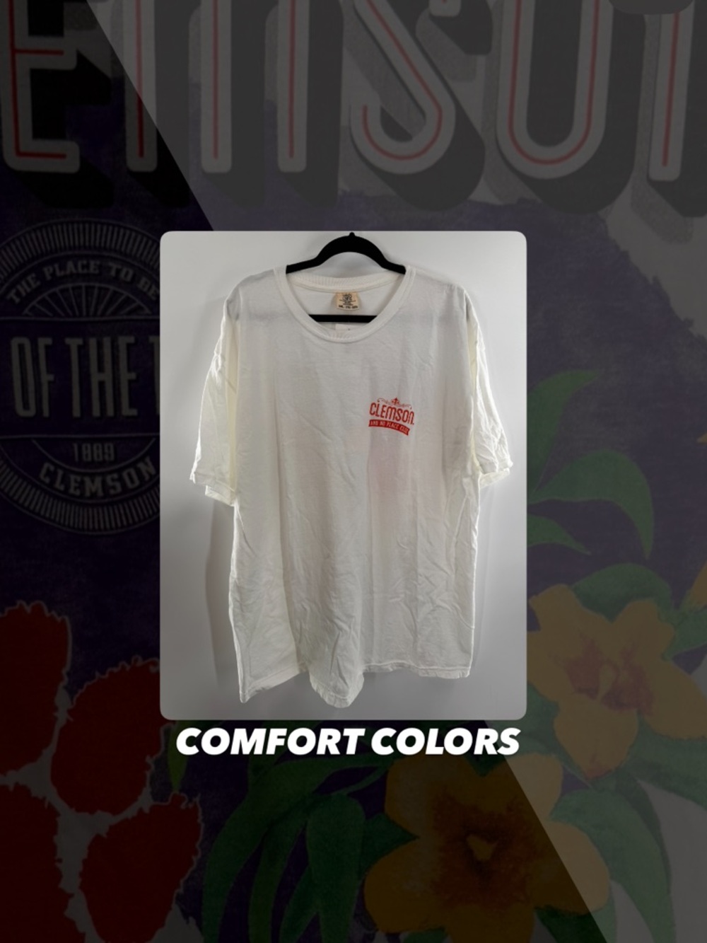 NWT Comfort Colors Home Of The Tigers Tee Shirt